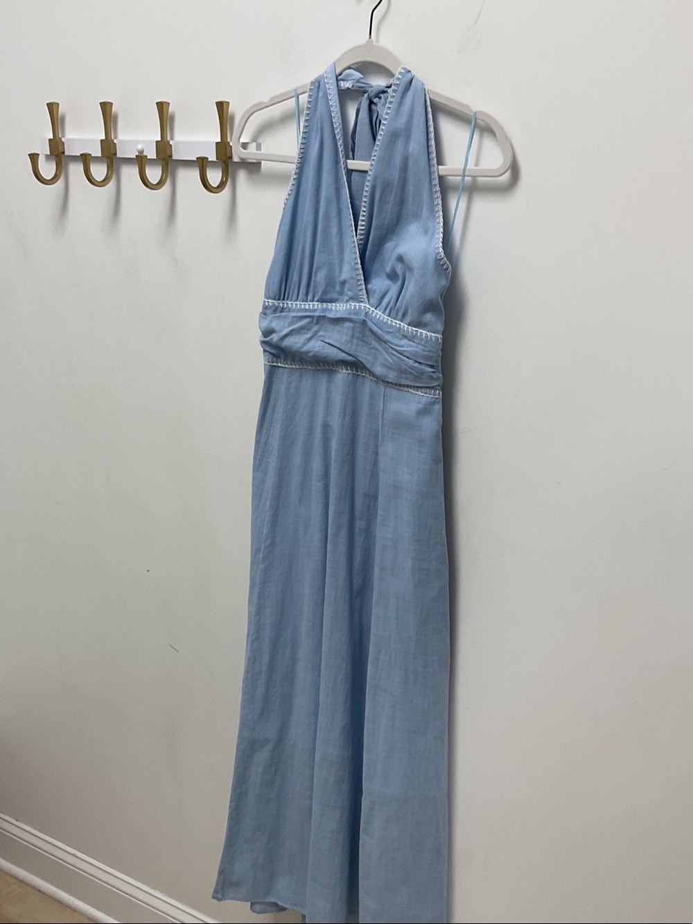 By Together Light Blue Halter Maxi Dress